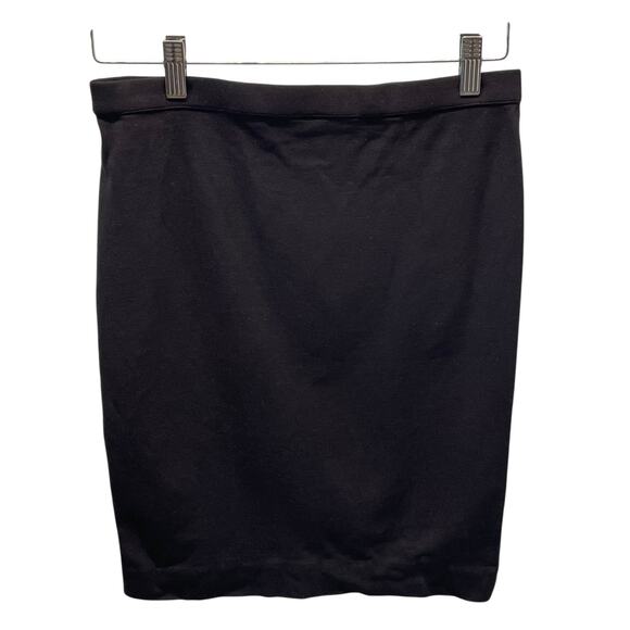 Joe Fresh Black Pencil Skirt S Pull On Professional Dressy Cotton Stretchy - Picture 2 of 7